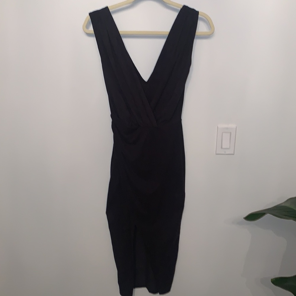 Seven sisters Microsuede dress Dark Gray